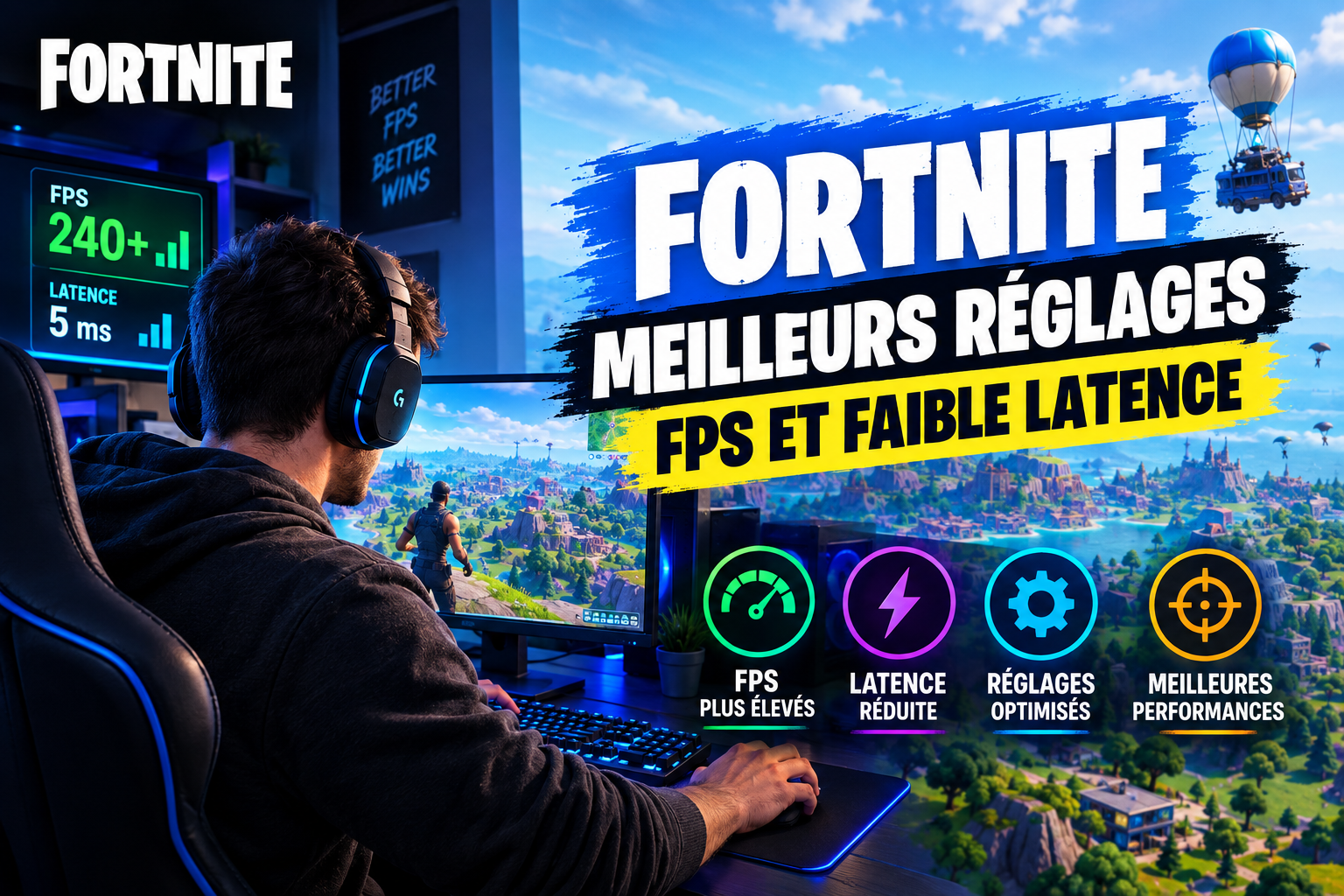 réglages graphiques Fortnite pour plus de FPS