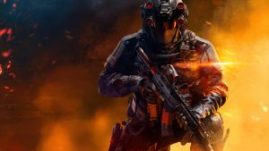 Capture d'écran de Battlefield 6 sur PS5, scène de bataille multijoueur