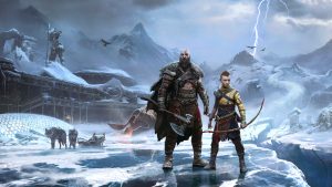 Kratos et Atreus dans God of War Ragnarök sur PS5