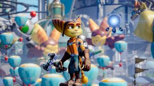 Capture d'écran de Ratchet & Clank Rift Apart sur PS5