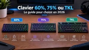 Clavier 60%, 75% ou TKL : le guide pour choisir en 2026