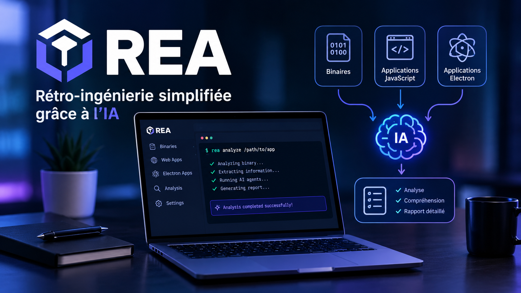 outil REA de rétro-ingénierie avec un agent IA