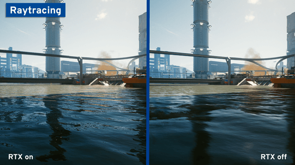 comparatifs « ray tracing activé / désactivé
